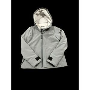 Hollister California All Weather Jacket Women's Medium Grey Hooded Winter Coat